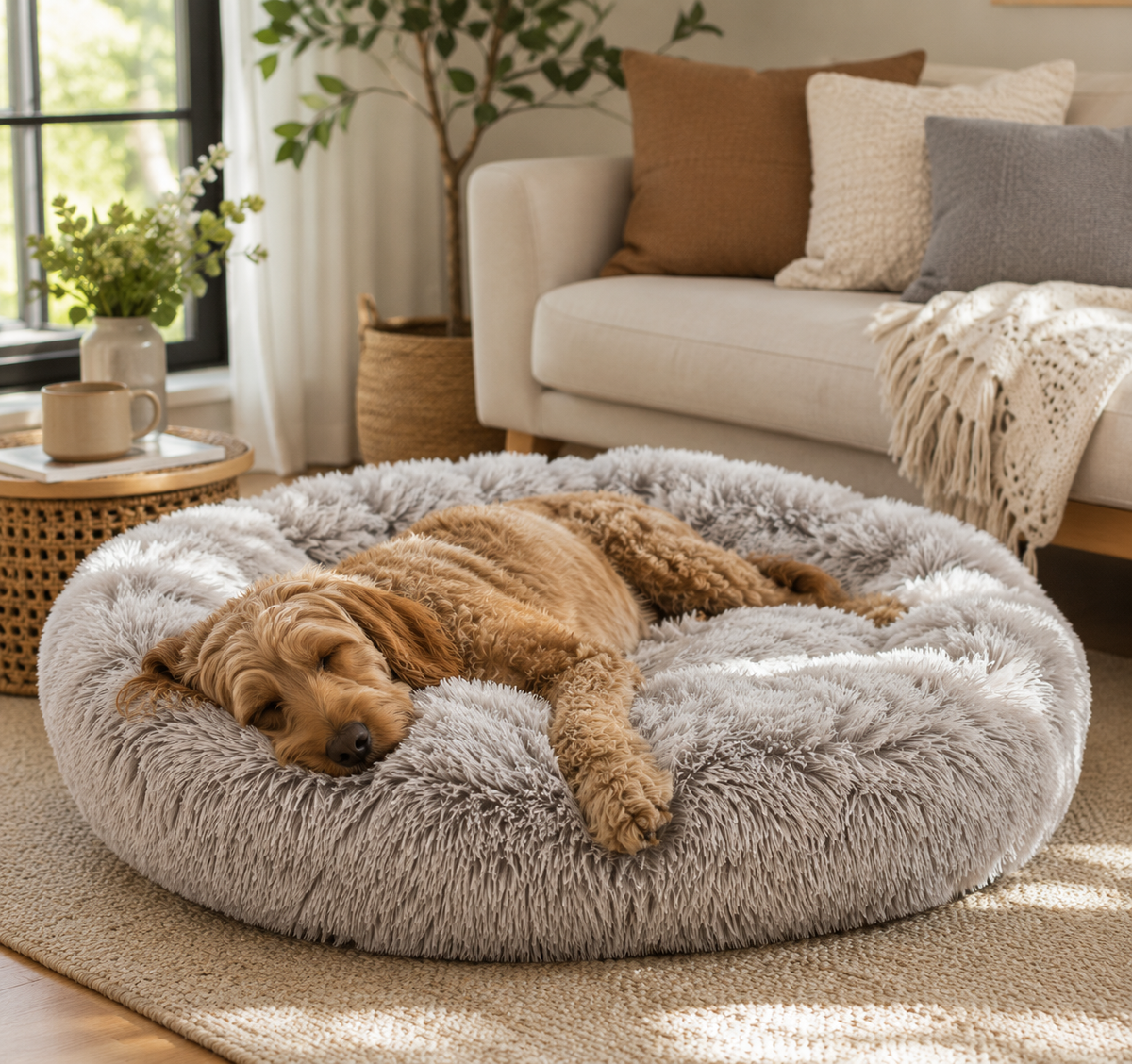 Anxiety Relief & Calming Dog Bed